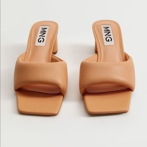 Quilted Block Heel Sandal